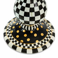 Rosy Check Ceramic Pedestal Table Base