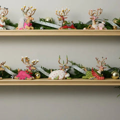 Patience Brewster Dash Away Sitting Blitzen Reindeer Figure