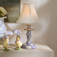 Sky Check Candlestick Lamp
