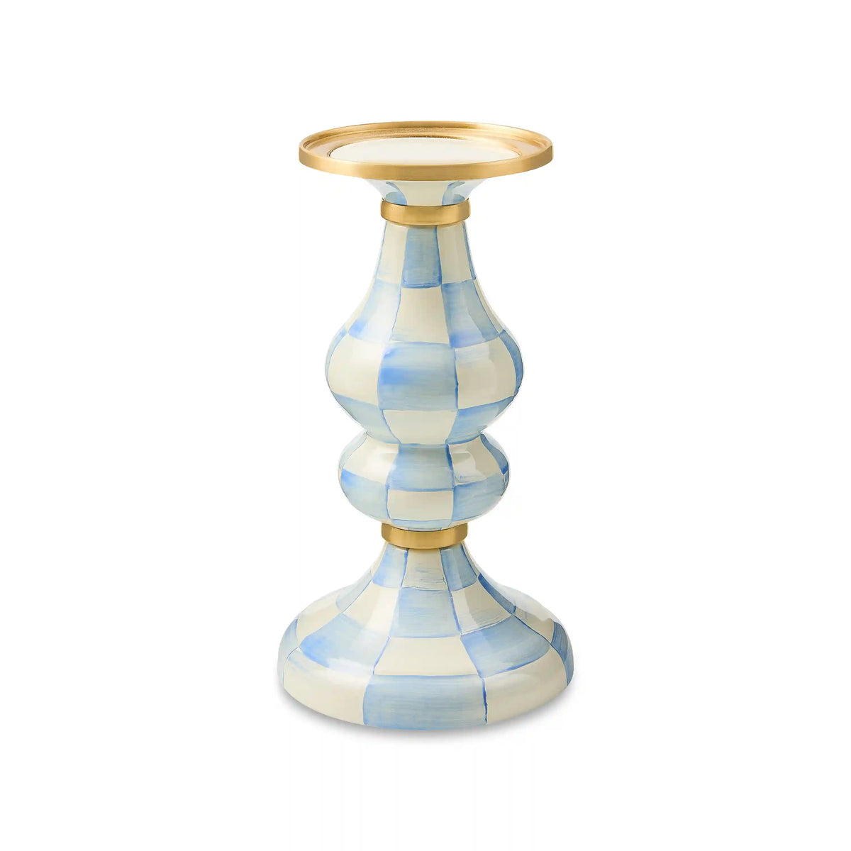 Courtly Check Medium Pillar Candlestick