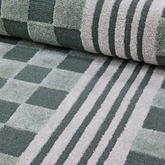 Sage Green Tonal Check 5' x 8' Rug