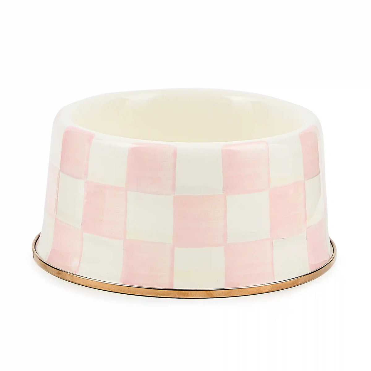 Emerald Check Small Pet Dish