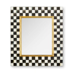 Sky Check Enamel Wall Mirror
