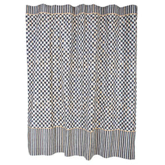 Rosy Check Shower Curtain