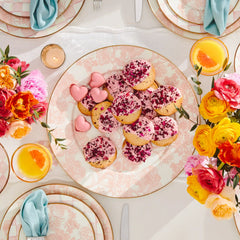 Emerald Check Serving Platter