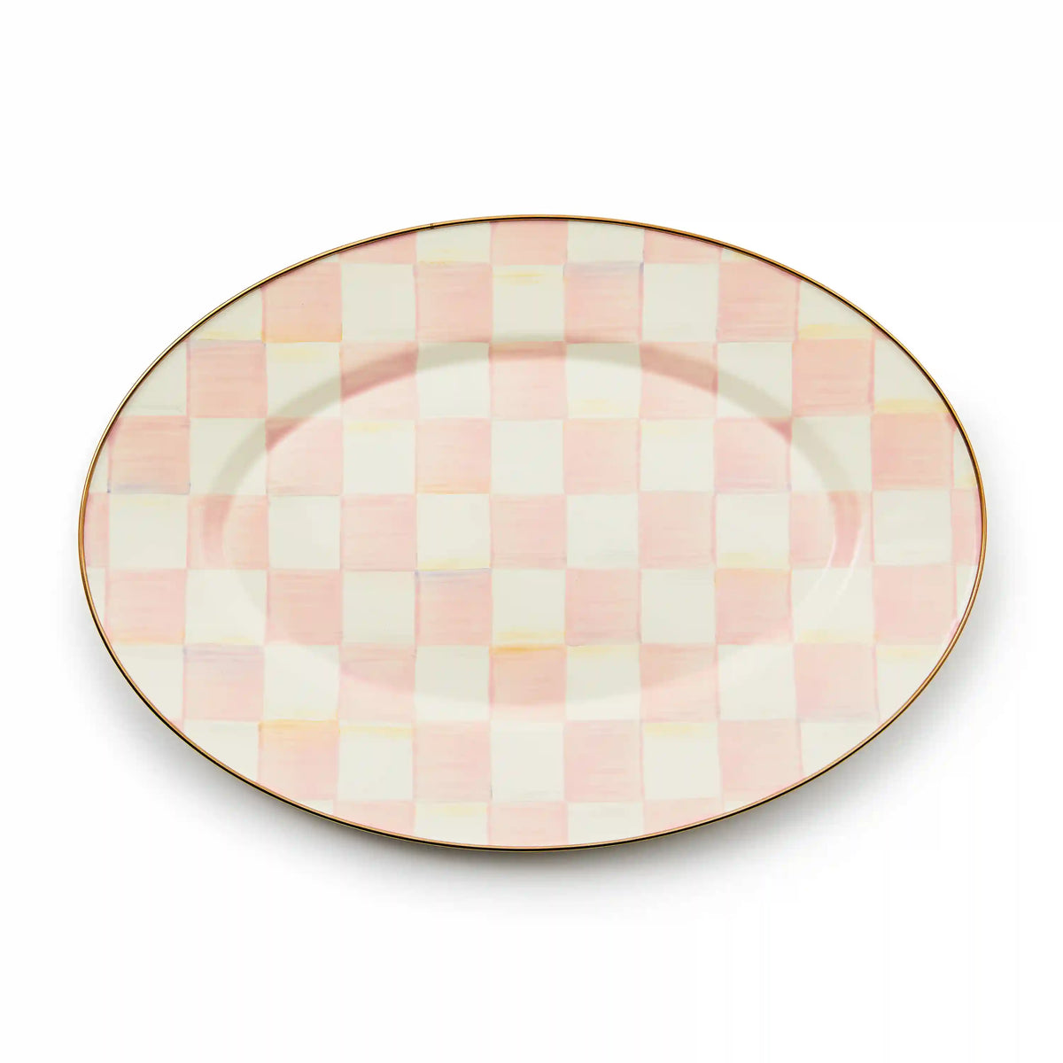 Rosy Check Medium Oval Platter