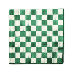 Rosy Check Dinner Paper Napkins