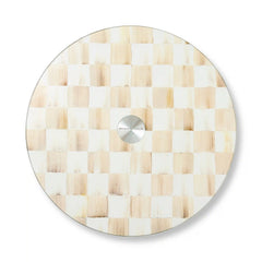 Courtly Check Glass Lazy Susan